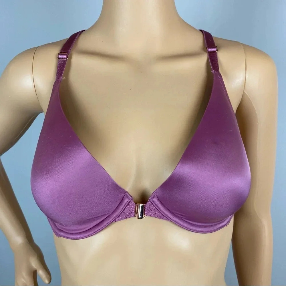 Victoria's Secret 32DD Very Sexy Lightly Lined Plunge Plum Bra NWT SEE ALL PICS